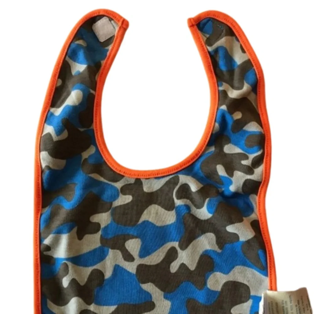 NWT ! BIB Blue Teddy Bear baby